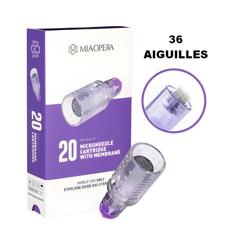 Aghi per microneedling MiaOpera - 36 aghi da 0,25 mm - confezione da 20 pezzi