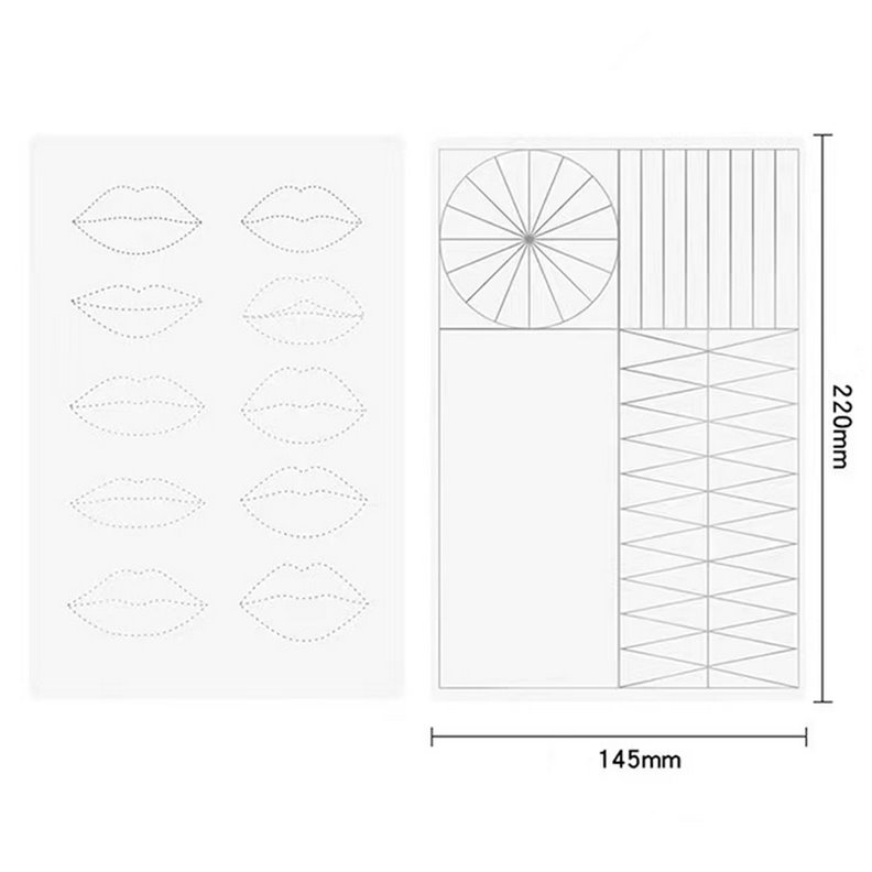 Pelle per allenamento labbra - 22x14.5x h.0,15cm