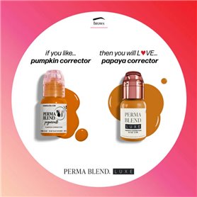 Tabella comparativa dei colori Correttore alla papaya 15ml