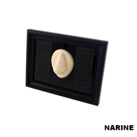 Cadre présentoir à piercings avec modèle en silicone - narine Cadre présentoir à piercings avec modèle en silicone - narine