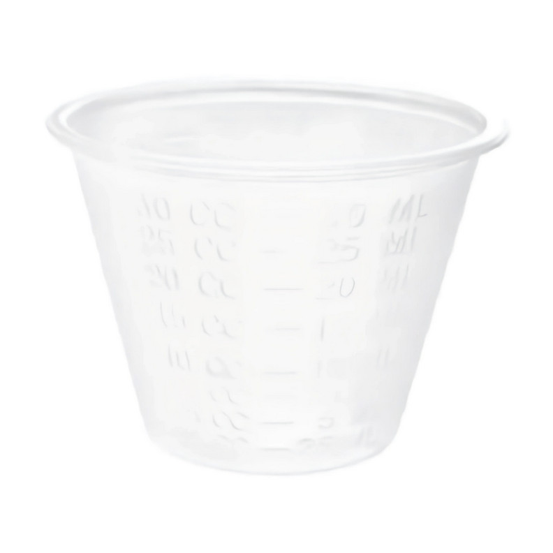 Gobelet transparent gradué 30ml