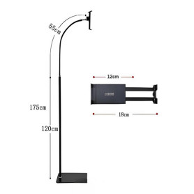Support au sol multifonction pour téléphone et tablette