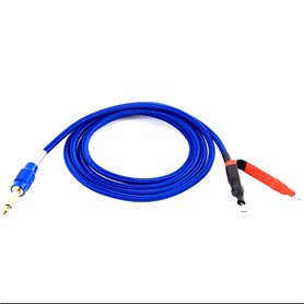 Clip Cord Premium 1,80 m blu per macchinette per tatuaggi