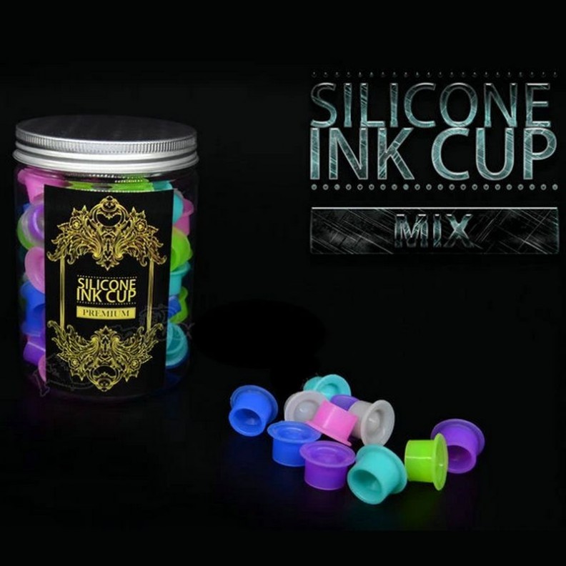 Tazze per inchiostro in silicone Premium per 100 Tazze per inchiostro in silicone Premium per 100