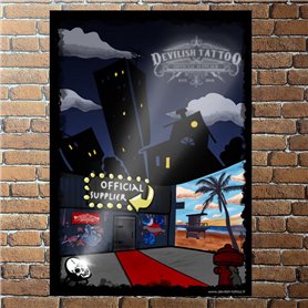 DEVILISH TATTOO Poster 60x40cm