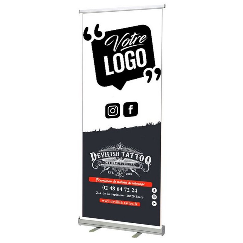 DEVILISH TATTOO Roll Up personalizzato 85x205cm