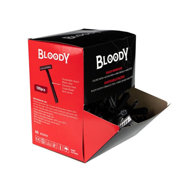 Rasoi monouso BLOODY Black 100pk