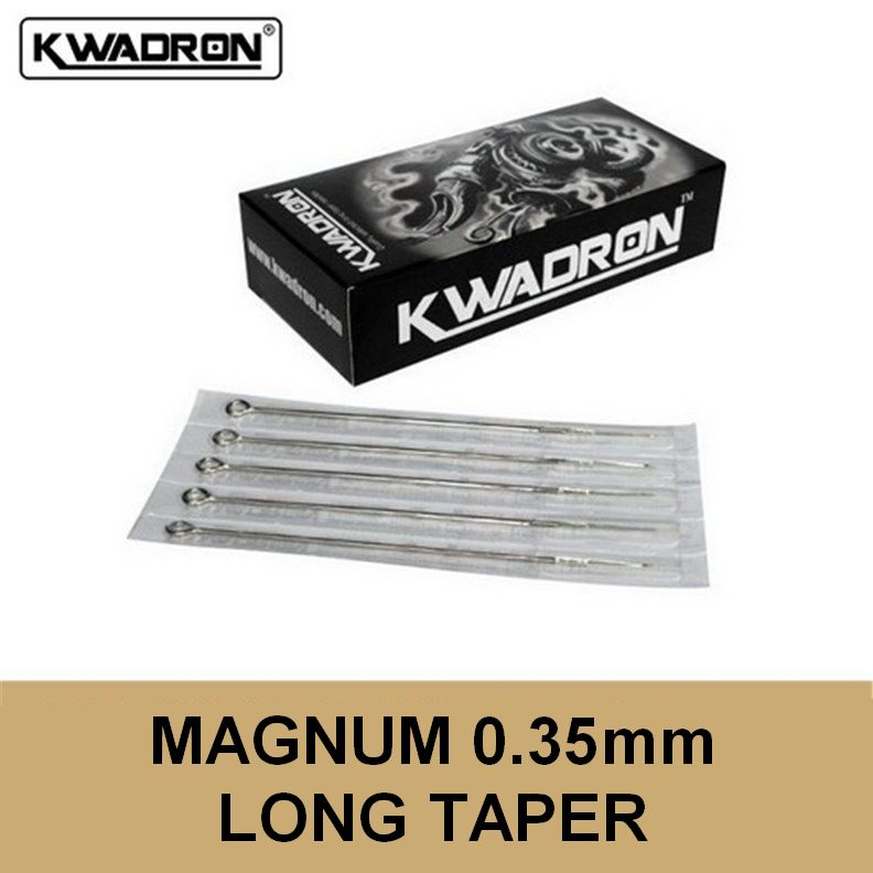 KWADRON Aghi Magnum 0,35 mm a conicità lunga - Set di 50 aghi