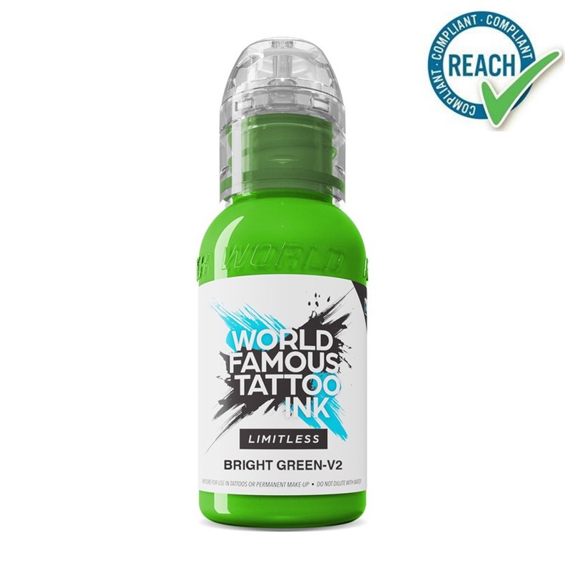 WORLD FAMOUS Inchiostro Limitless Verde brillante V2 30ML