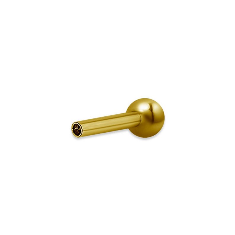 Barra per piercing per micro bilancieri - Oro 24K 316L