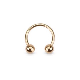 Bilancieri circolari Gioielli per piercing Oro rosa 316L