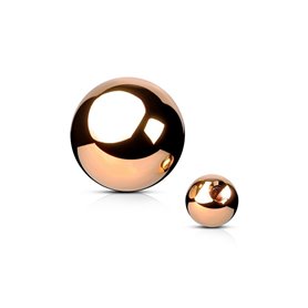 Sfera per piercing a vite Oro rosa 316L