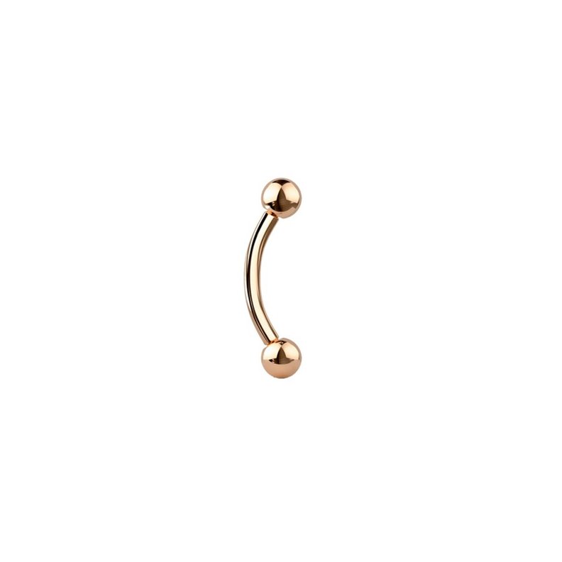 Bilancieri curvi Gioielli per piercing Oro rosa 316L