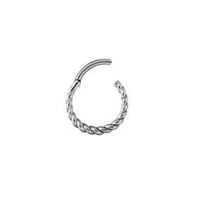 Gioielli piercing Anello Segmento Clip Ritorto aperto