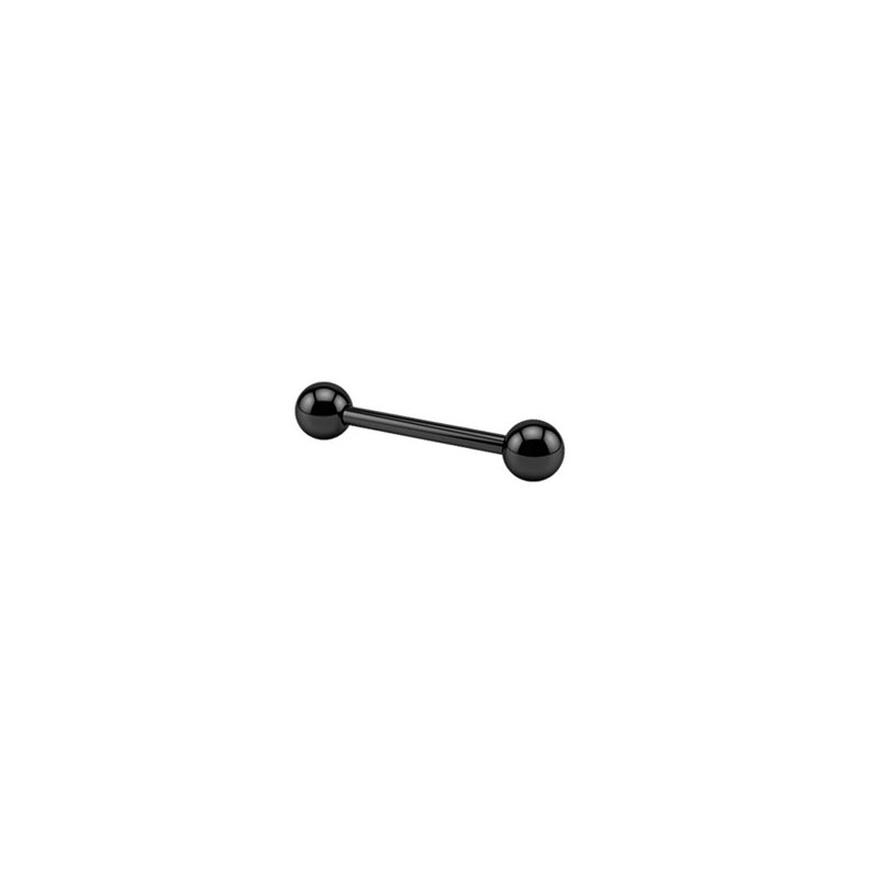 Gioielli per piercing Straight Barbells - Acciaio PVD nero